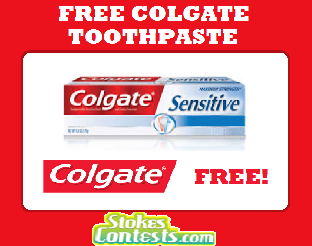 Image FREE Colgate Toothpaste TODAY ONLY!