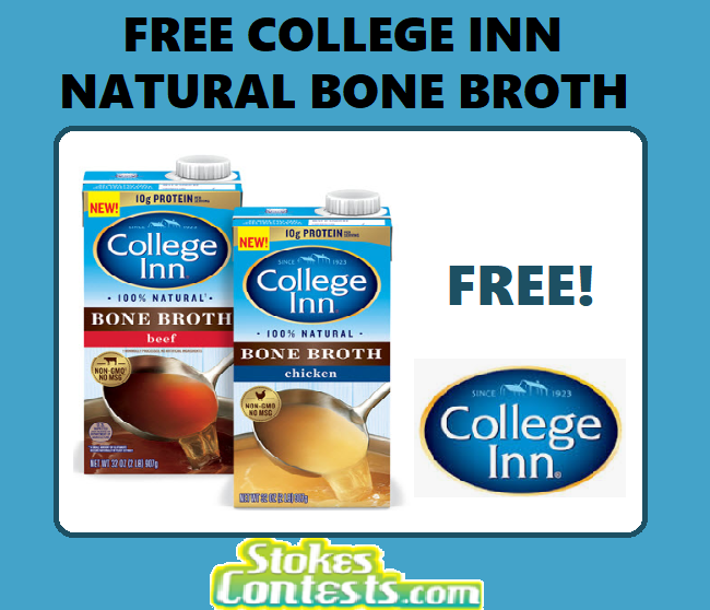 Image FREE College Inn Natural Bone Broth TODAY ONLY!