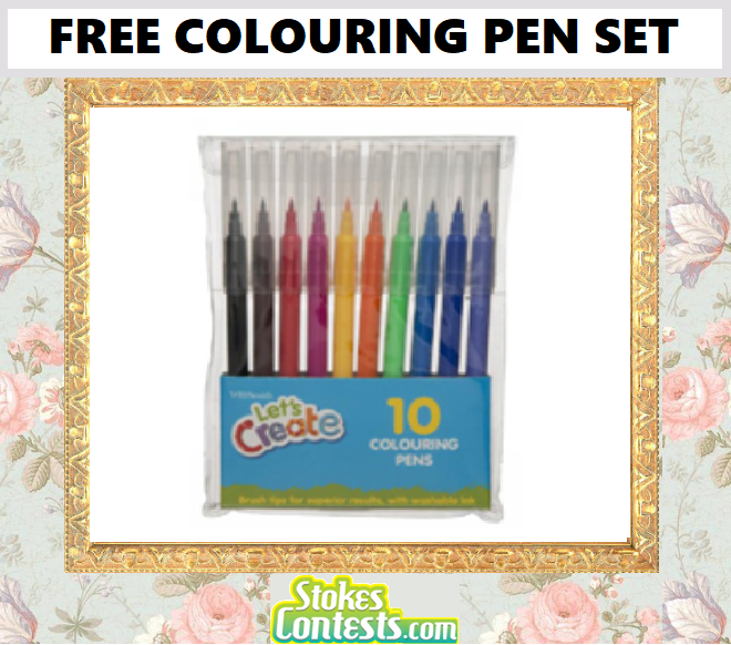 Image FREE Coloring Pen Set