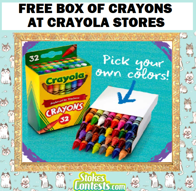 Image FREE Box of Crayons at Crayola Stores