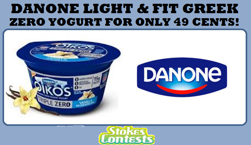 Image Dannon Light & Fit Greek Zero Yogurt for ONLY 49 CENTS!