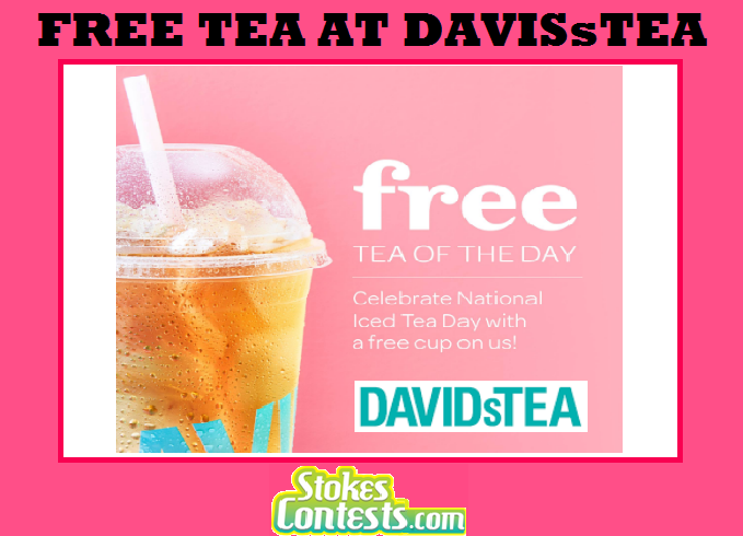 Image FREE Tea at DAVIDsTea TODAY & TOMORROW ONLY!!
