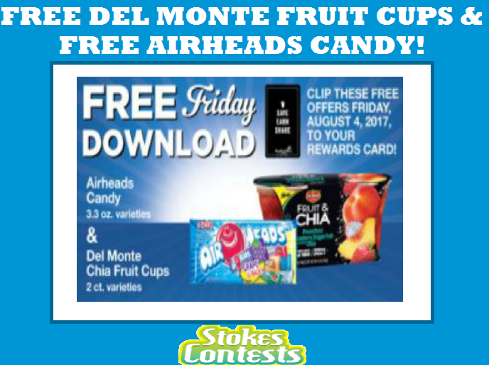 Image FREE Del Monte Chia Fruit Cups & FREE Airheads Candy TODAY ONLY!