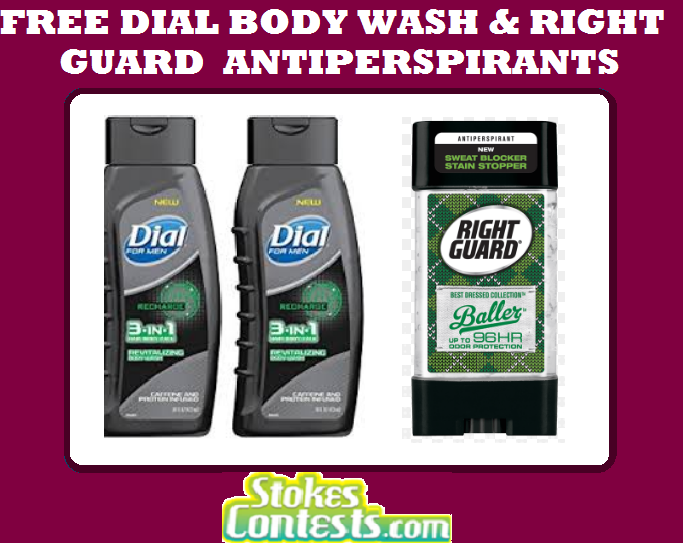 Image FREE Dial Body Wash & FREE Right Guard Antiperspirants