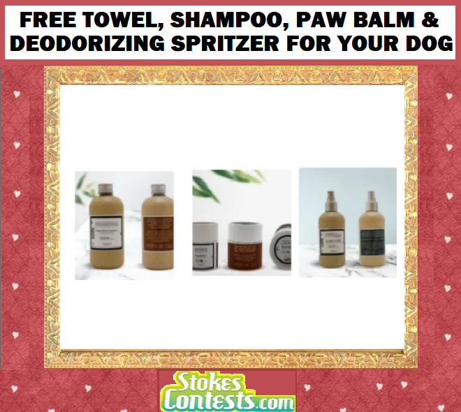 Image FREE Towel, Shampoo, Paw Balm & Deodorizing Spritzer For Your Dog