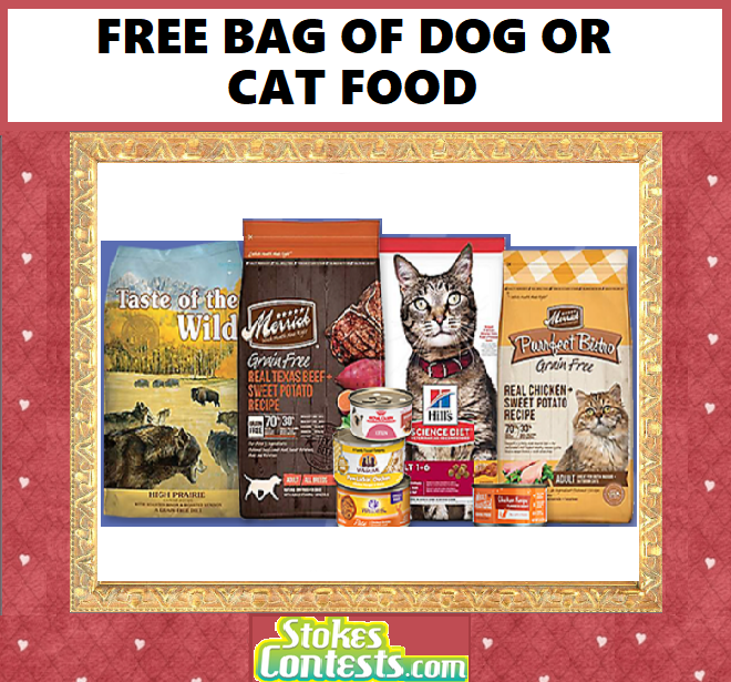 Image FREE BAG of Dog Food or Cat Food