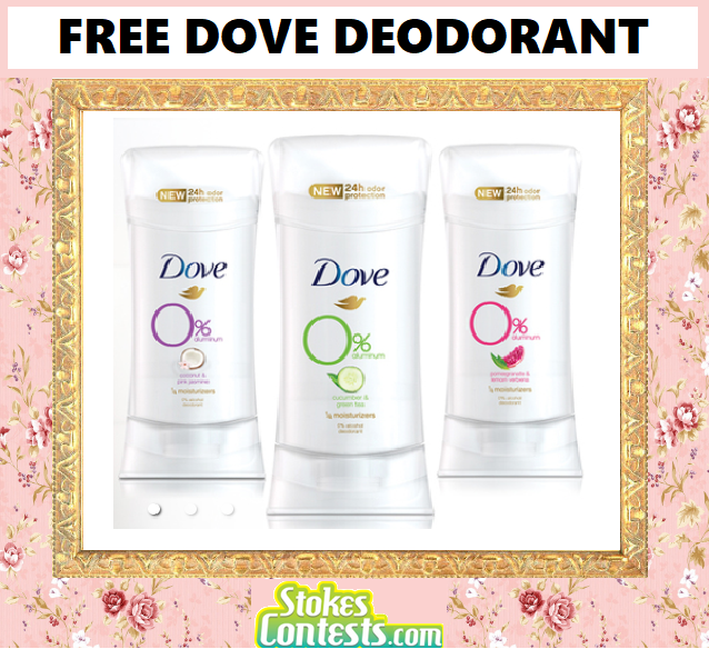 Image FREE Dove Deodorant.