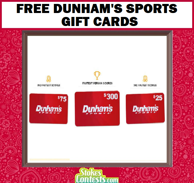 Image FREE Dunham's Sports Gift Cards