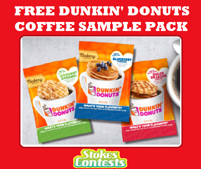 Image FREE Dunkin Donuts Coffee Sample Packs