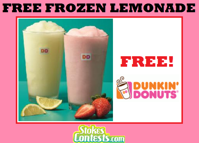 Image FREE Frozen Lemonade @Dunkin' Donuts