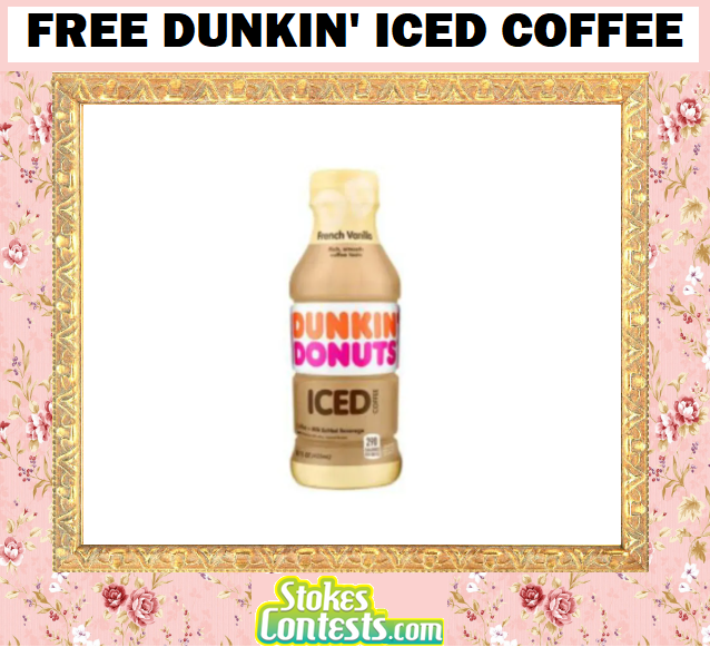 Image FREE Dunkin’ Iced Coffee 