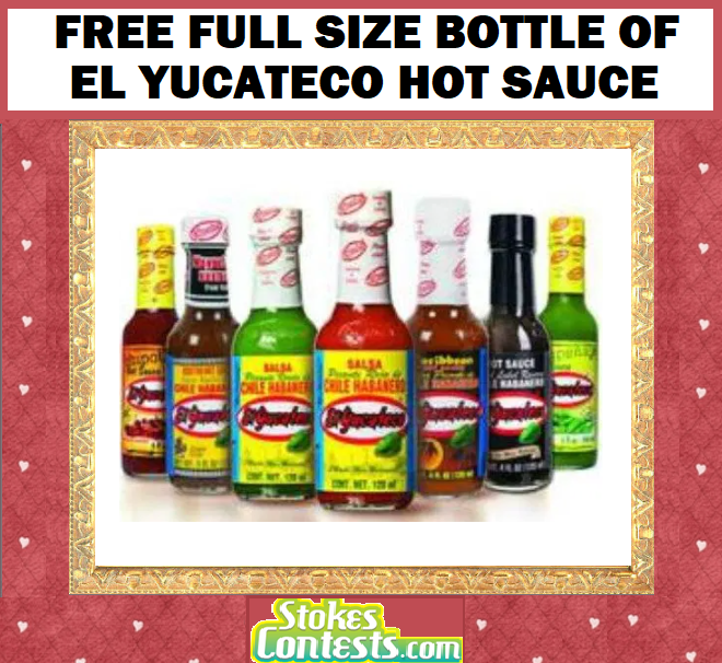 Image FREE Full Size Bottle Of El Yucateco Hot Sauce