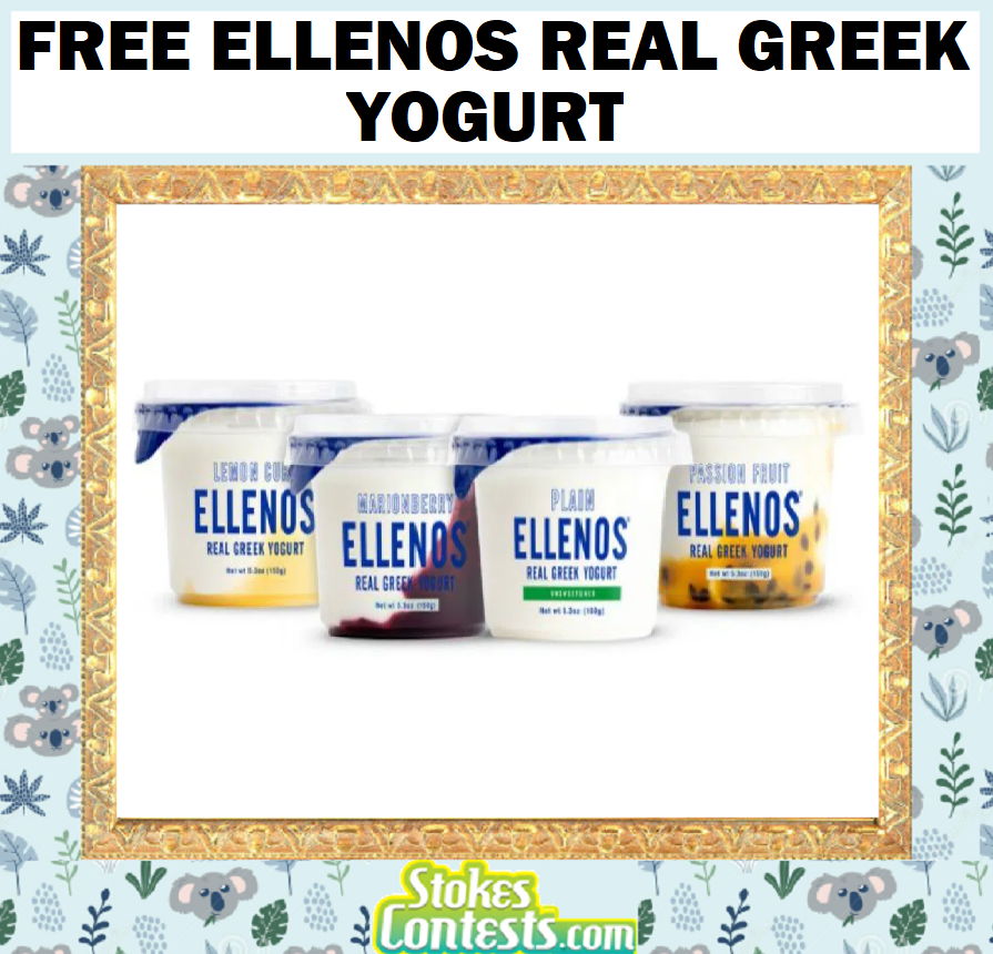 Image FREE Ellenos Real Greek Yogurt, Coupons & Stickers