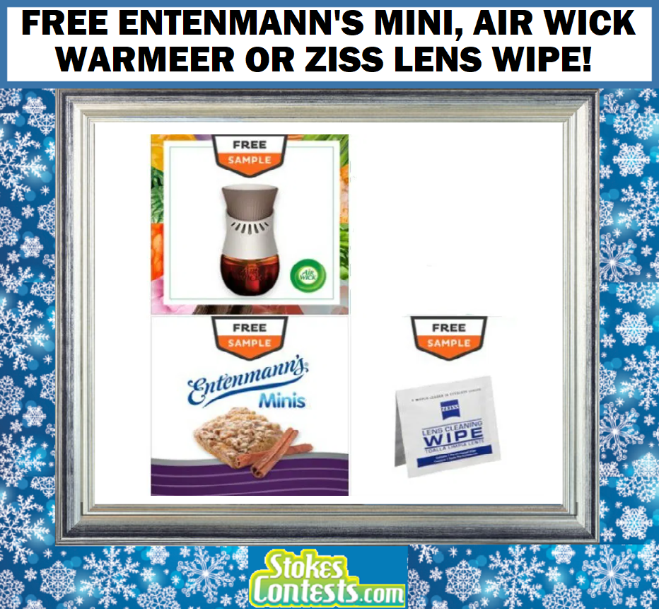 Image FREE Entenmann’s Mini, Air Wick Warmer Or Zeiss Lens Wipe