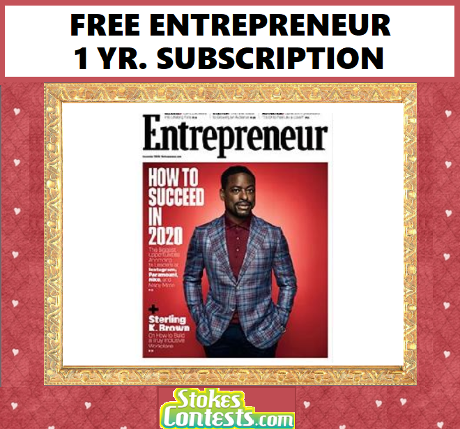 Image FREE Entrepreneur Magazine 1 Year Subscription