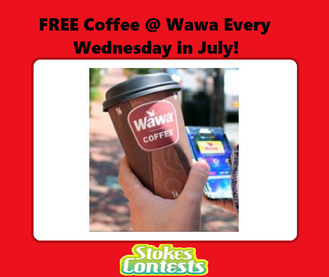Image FREE Coffee EVERY Wednesday in July at Wawa!