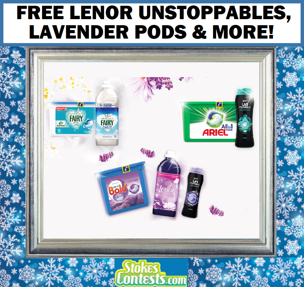 Image FREE Lenor Unstoppables, Lavender Pods & MORE!
