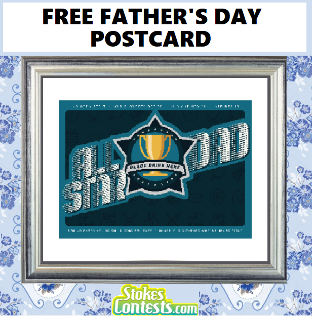 Image FREE Father's Day Postcard
