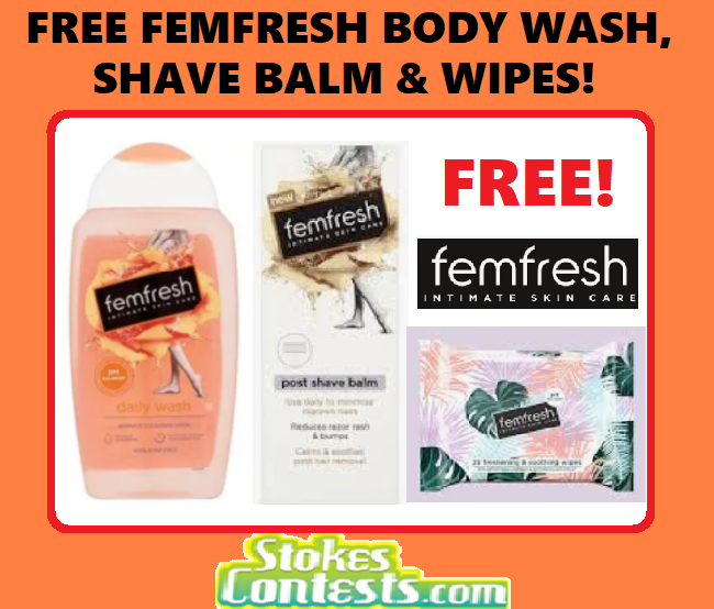 Image FREE FemFresh Body Wash, Shave Balm & Wipes