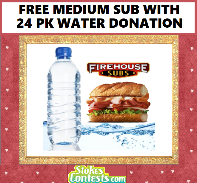 Image FREE Medium Sub with 24pk Water Donation