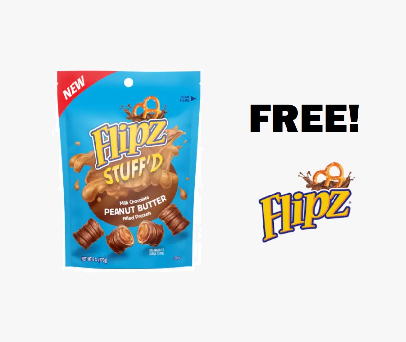 Image FREE Flipz Stuff’d Peanut Butter Filled Pretzels