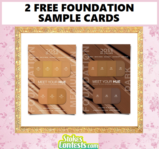 Image 2 FREE Foundation Sample Cards