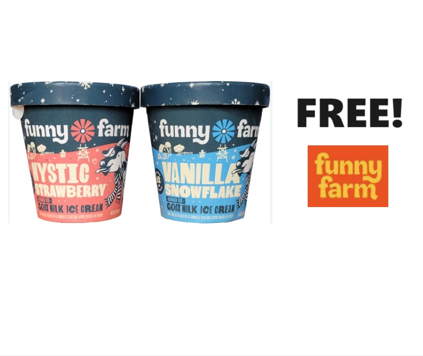 Image FREE Pint of Funny Farm Ice Cream 