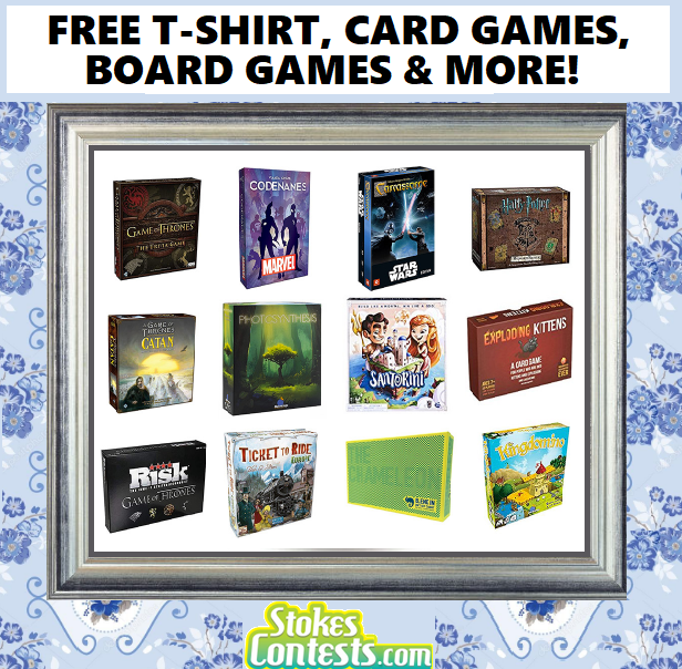 Image FREE T-Shirt, Card Game, Board Game & MORE!