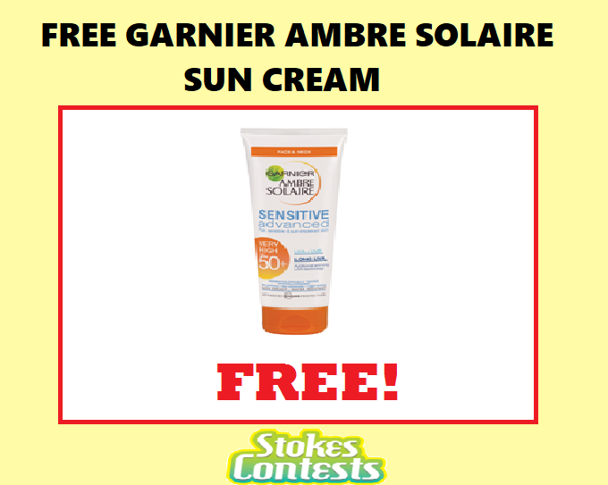 Image FREE Garnier Ambre Solaire Sun Cream