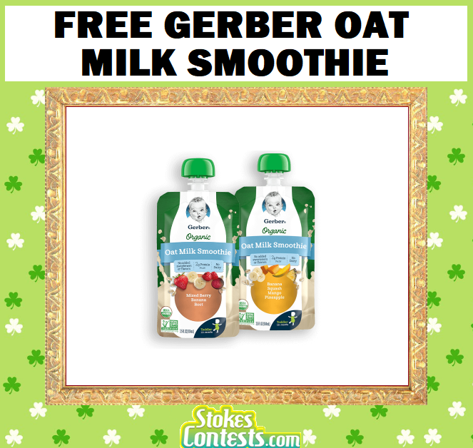 Image  FREE Gerber Oat Milk Smoothie