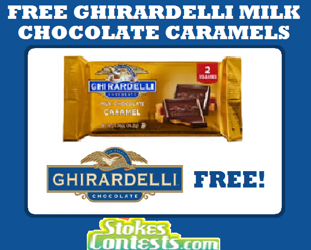 Image FREE Ghirardelli Chocolate Caramel Bar! TODAY ONLY!