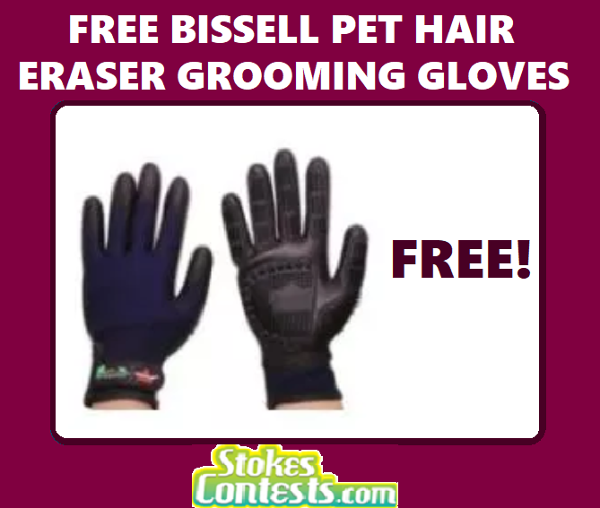 Image FREE Bissell Pet Hair Eraser Grooming Gloves