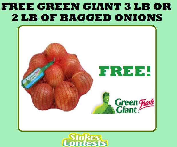 Image FREE Green Giant 3 lb of Bagged Onions TODAY ONLY!