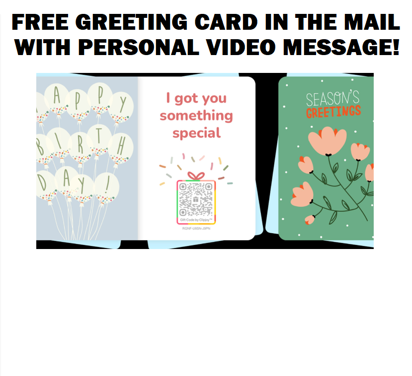 Image FREE Greeting Card in the Mail with Personal Video Message