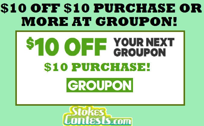 Image $10 Off ANY Purchase of $10 Or More at Groupon