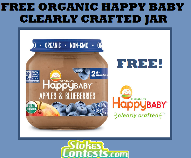 Image FREE Organic Happy Baby Clearly Crafted Jar