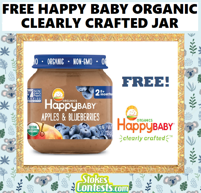 Image FREE Happy Baby Organics Clearly Crafted Jar