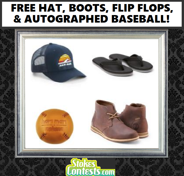 Image FREE Hat, Boots, Flip Flops, Autographed Baseball & MORE!