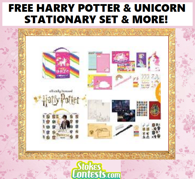 Image FREE Harry Potter & Unicorn Stationary Set & MORE! Valued at $150!