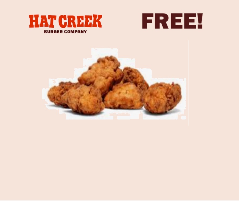 Image FREE 6 Piece Nuggets to Teachers & School Staff at Hat Creek Burger Company! TODAY!