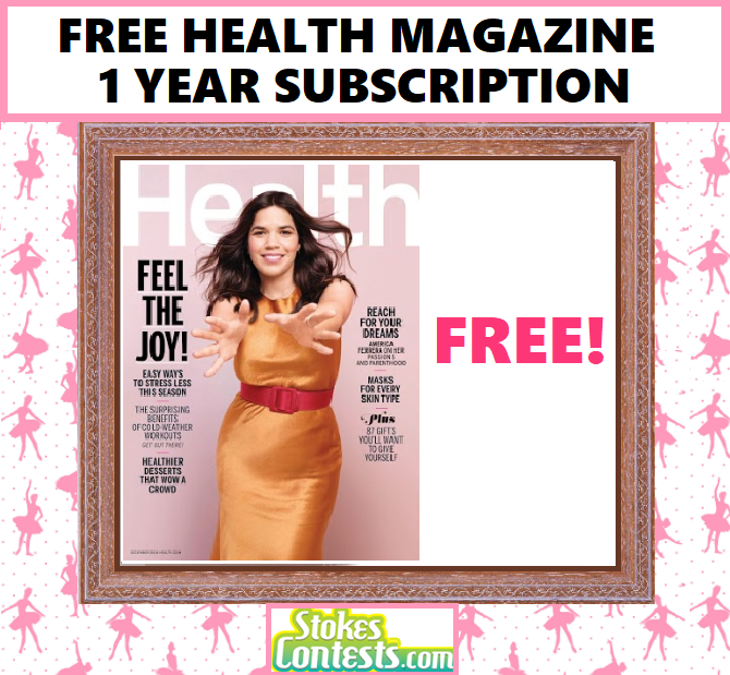 Image FREE Health Magazine 1 Year Subscription