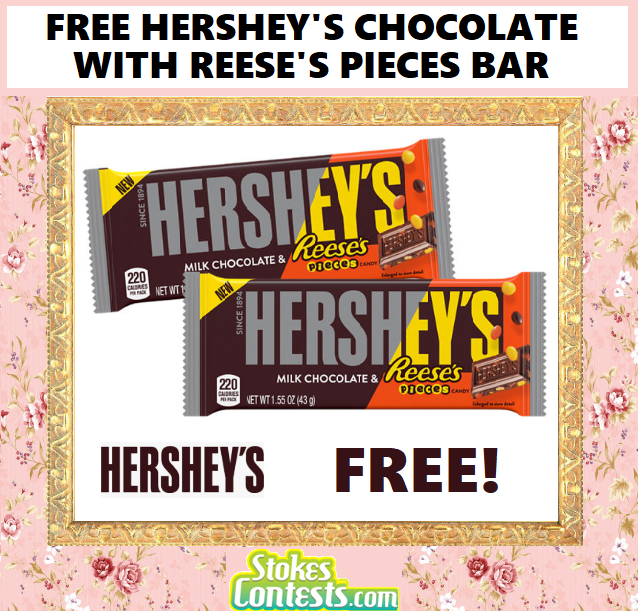 Image FREE Hershey’s Milk Chocolate with Reese’s Pieces Candy Bar TODAY ONLY!