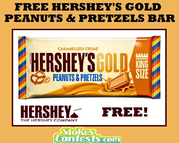 Image FREE Hershey's Gold Peanuts & Pretzel Bar