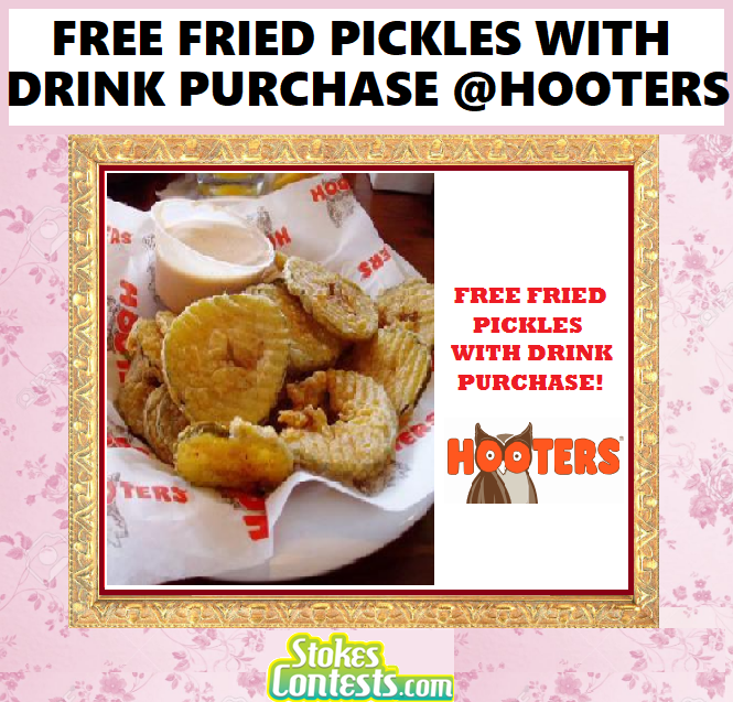 Image FREE Fried Pickles with Drink Purchase! TODAY!!