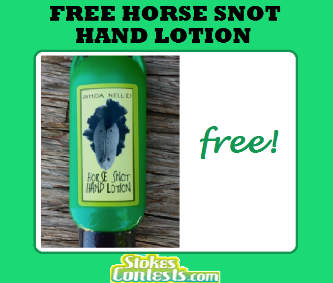 Image FREE Horse Snot Hand Lotion
