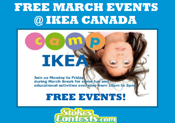 Image FREE March Break Events @ Ikea Canada