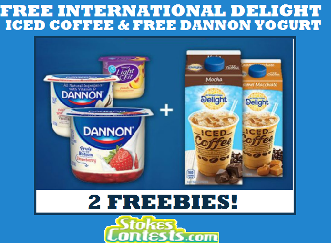 Image FREE International Delight Iced Coffee & FREE Dannon Yogurt 
