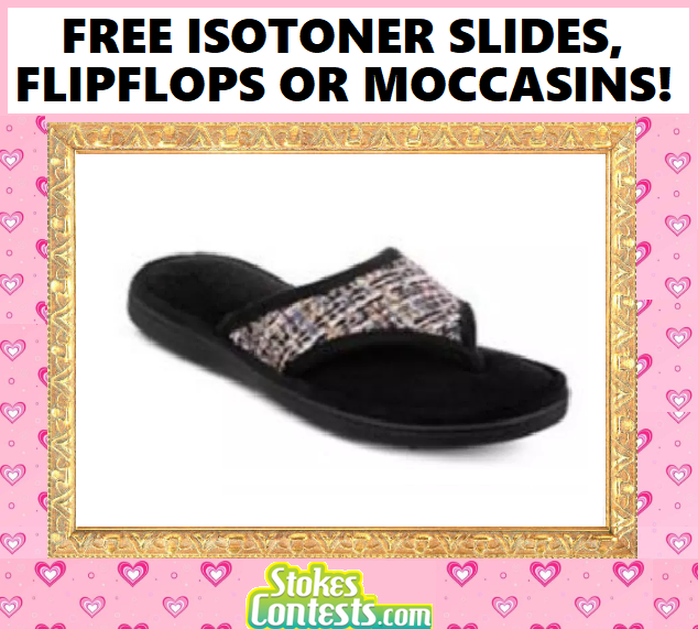 Image FREE Isotoner Slides, Flipflops Or Moccasins!