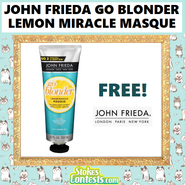 Image FREE John Frieda Go Blonder Lemon Miracle Masque