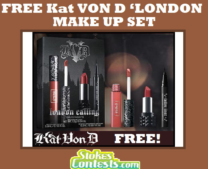Image FREE Kat Von D ‘London Make Up Set Opportunity